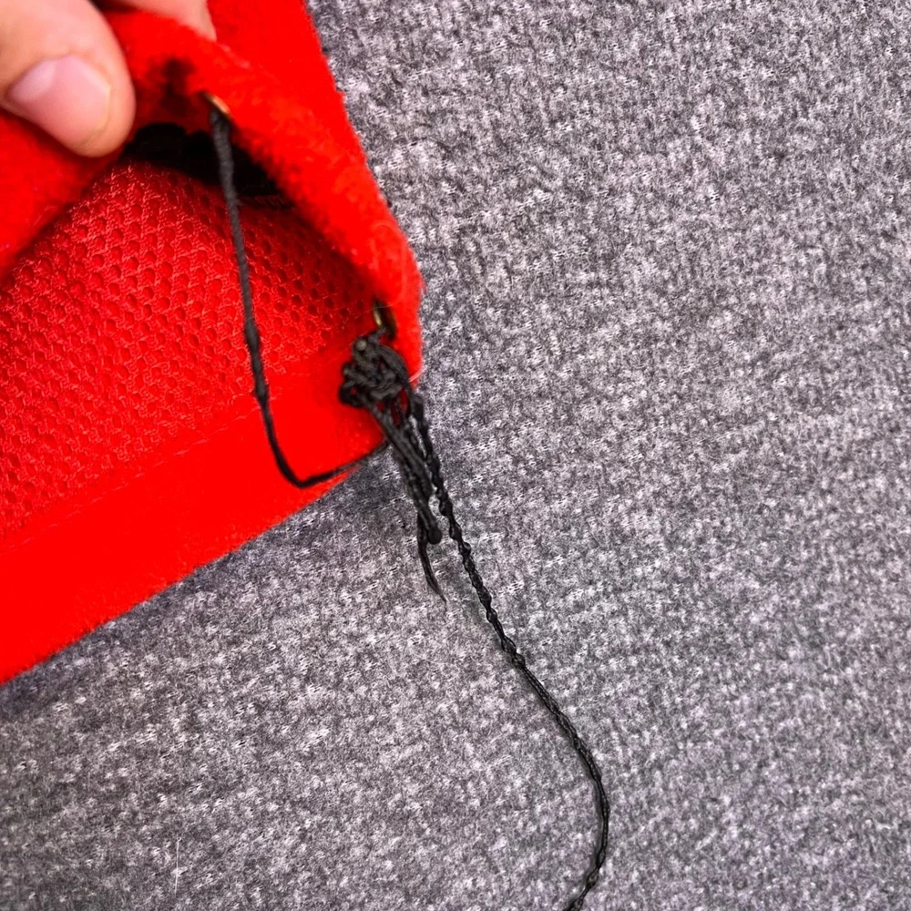 The North Face Fleece Jacket Mens M Red Black Gore Windstopper Gorpcore Hiking